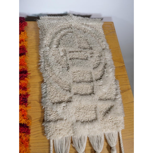 Space Age High Pile Tapestries, 1970s, Set of 3 For Sale - Image 9 of 13