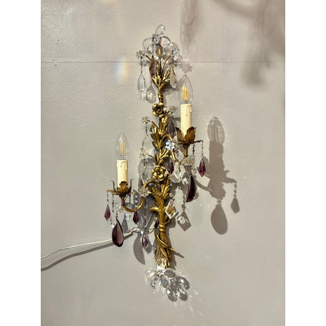 1950s Italian Sconces, a Pair For Sale - Image 4 of 11