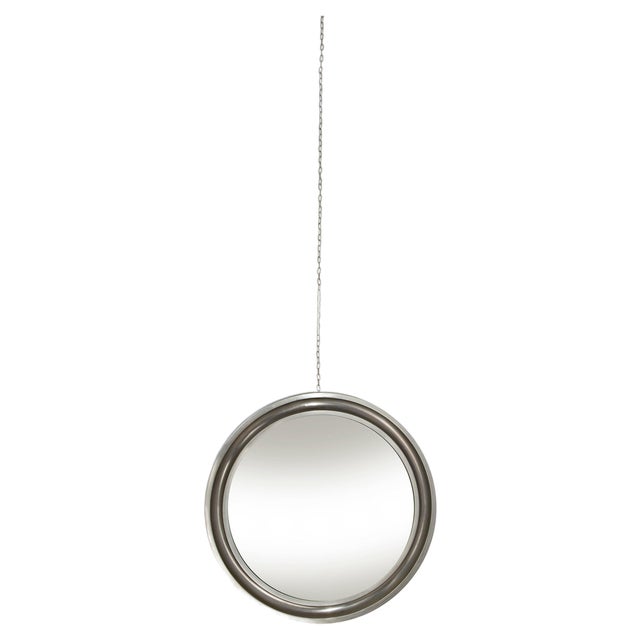 Vintage Round Mirror by Sergio Mazza for Artemide, Italy, 1961 For Sale