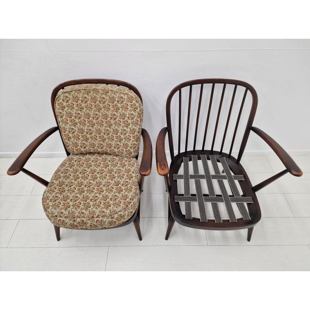 Windsor Sofa and Lounge Chairs by Lucian Ercolani for Ercol, 1950s, Set of 3 For Sale - Image 14 of 18