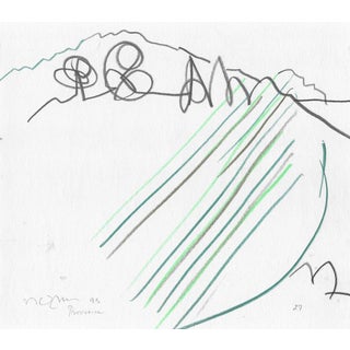 1993 Norbert Voelkel Modern Provence Drawing For Sale