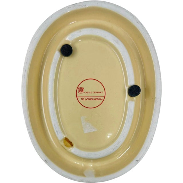 Mid-Century Modern Vintage Tetley Bitter Since 1822 Ceramic Ashtray Catchall Dish For Sale - Image 3 of 6
