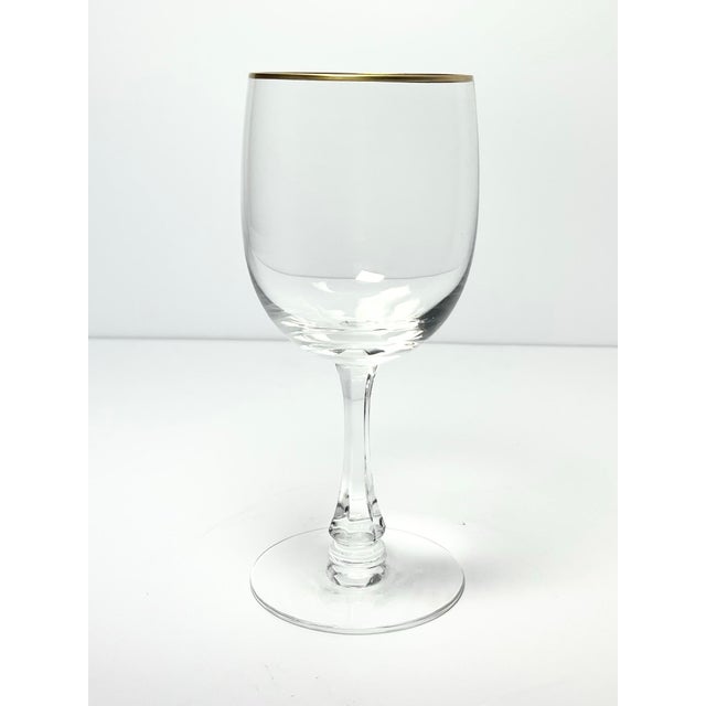 Fostoria 1960s Fostoria “Classic Gold” Set of 6 Water Glasses For Sale - Image 4 of 6
