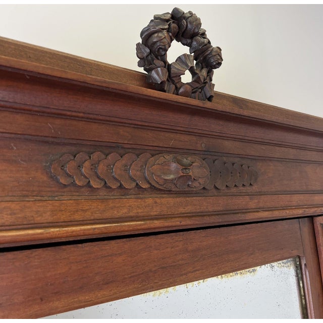 Antique French Walnut Wardrobe For Sale - Image 6 of 18
