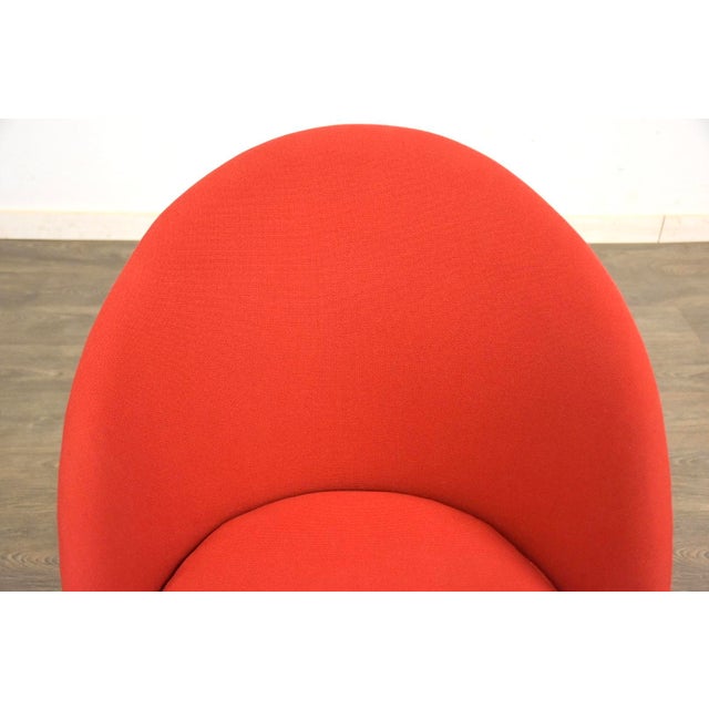 1960s 1960s Danish Modern Red Lounge Chair by Ejvind Johansson For Sale - Image 5 of 8
