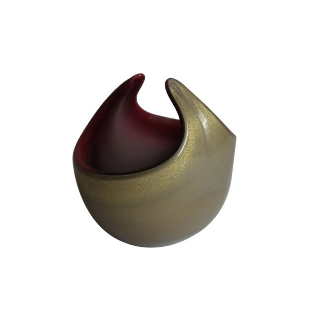 Viennese Bowl in Murano Glass, 1950s For Sale