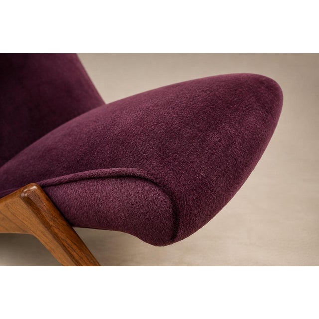 Brazilian Modern Imbuia Wood & Mohair Lounge Armchair, Att. José Zanine Caldas, 1950s – Lot 881 For Sale - Image 13 of 18