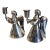 Vintage Los Castillo Silver Plate Angel Candleholder For Sale