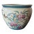 Vintage Chinese Chinoiserie Peony & Koi Porcelain Planter For Sale