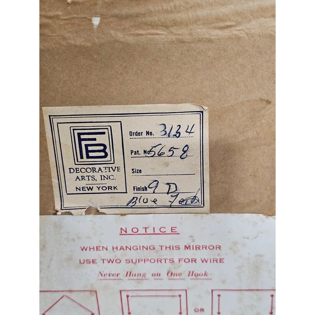 Late 20th Century Friedman Brothers Eagle Mirror Williamsburg Style Gold Gilt Frame For Sale - Image 14 of 16