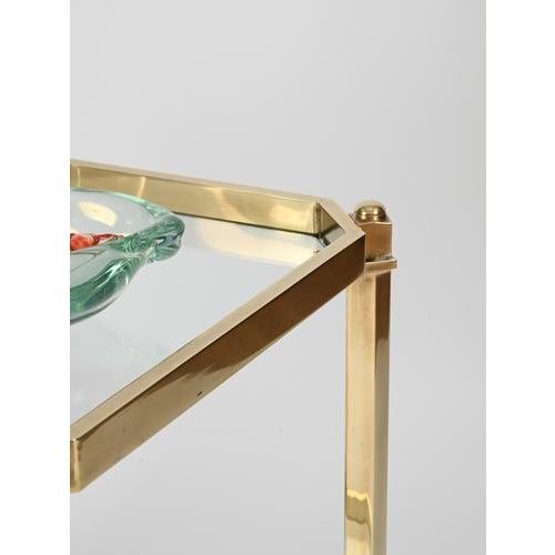 Mid-Century Modern French Bar Cart in Brass from Maison Jansen, 1970s For Sale - Image 11 of 14