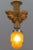 Art Deco Style Hand-Carved Wooden and Glass Pendant Light For Sale - Image 13 of 18