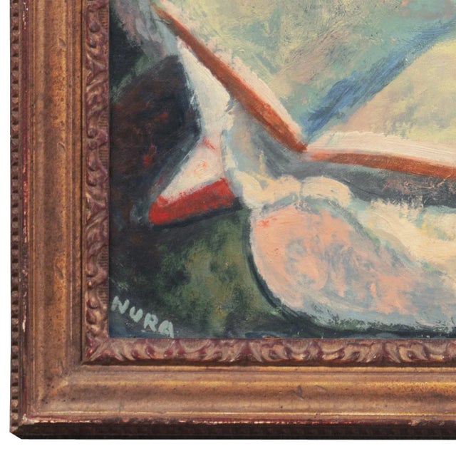 Art Deco 'Story Time' by Nura Ulreich, 1928, Paris, Salon D'Automne, New York, Art Students League, Corcoran, Pennsylvania Academy of Fine Arts, Art Deco For Sale - Image 3 of 12