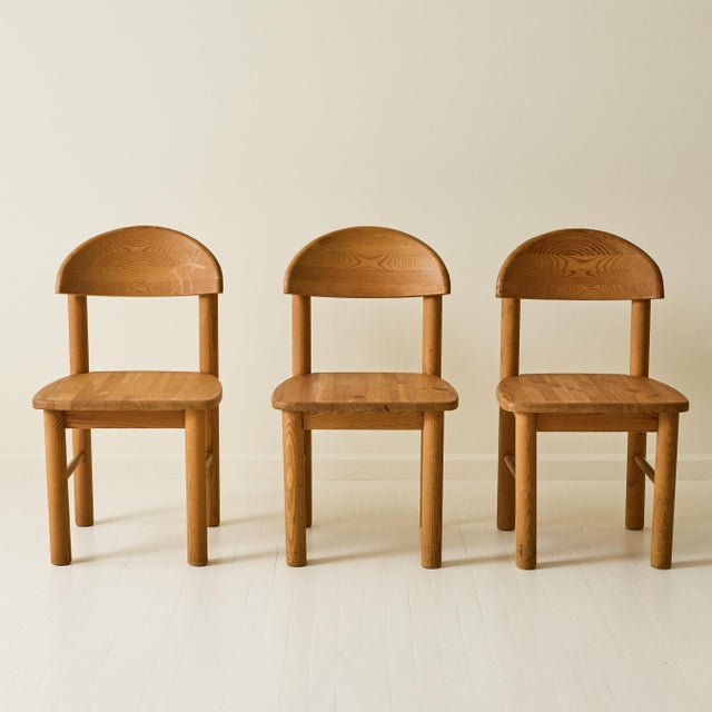 Mid-Century Modern Rainer Daumiller Pine Dining Chairs, Set of 6, 1970s For Sale - Image 3 of 7
