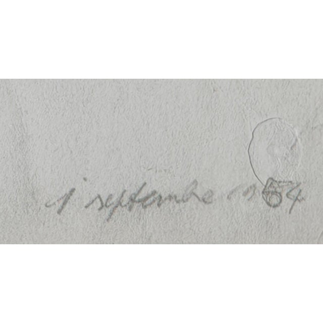 Alberto Giacometti, Portrait of Jean Gênet, 1963, Original Lithograph For Sale - Image 7 of 9