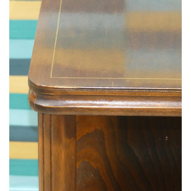 1960s Side Table with Shelf in Light Wood and Dark from Ilse Möbel, 1960s For Sale - Image 5 of 12