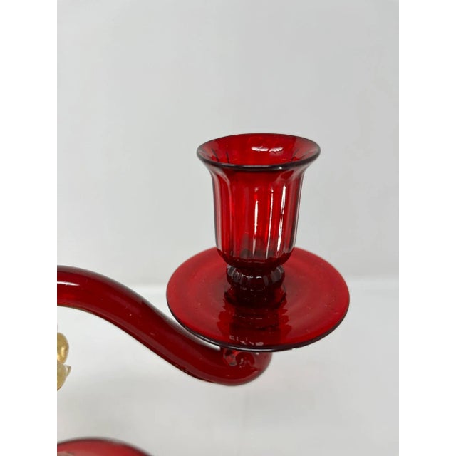 Vintage Murano Glass Candelabras For Sale In Naples, FL - Image 6 of 12