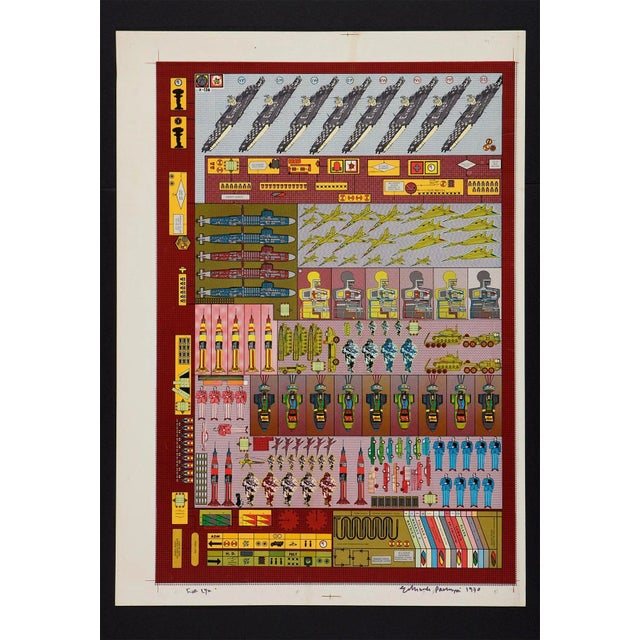 Modern Eduardo Paolozzi, Agile Coin Gross Decision, 1970, Screenprint For Sale - Image 3 of 6