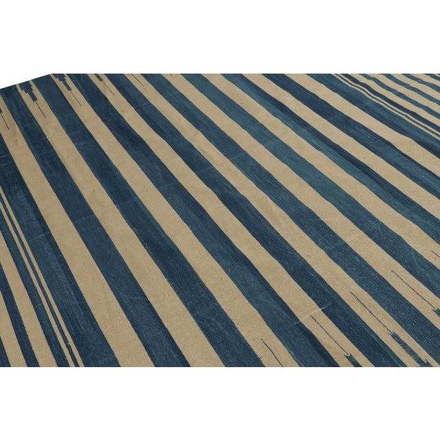 This contemporary Dhurrie flat weave is an exciting new entry in Rug & Kilim's esteemed custom-capable collection....