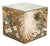 Chinese Qing Style Painted Exotic Birds Leather Trunk Table For Sale
