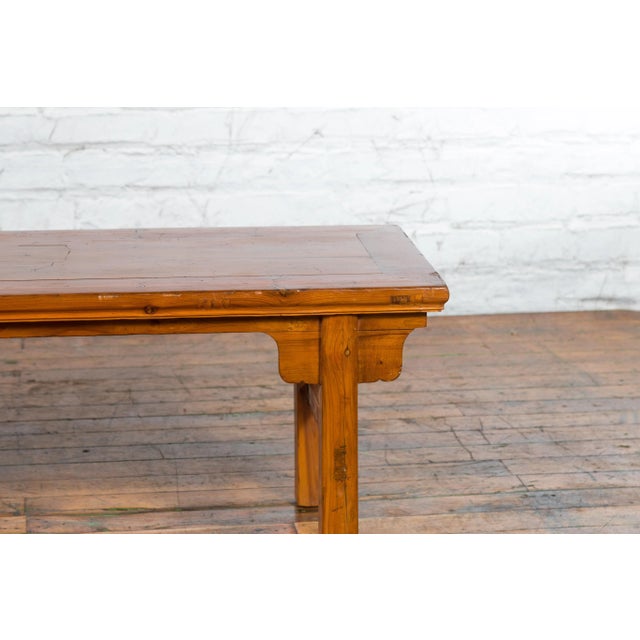 Early 20th Century Chinese Wooden Carved Spandrel Cocktail Table For Sale - Image 11 of 13