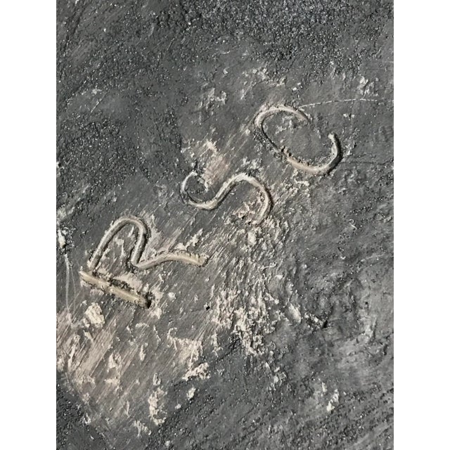 Signed 1970s Ceramic Sculptural Vase: Mid-Century Modernist Pottery For Sale - Image 9 of 9