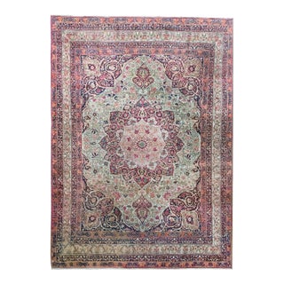 Early 20th Century Persian Lavar Kirman Rug For Sale