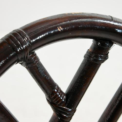 Metal and Bamboo Chairs, 1970s, Set of 6 For Sale - Image 6 of 18