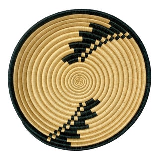 Vintage Woven Basket For Sale