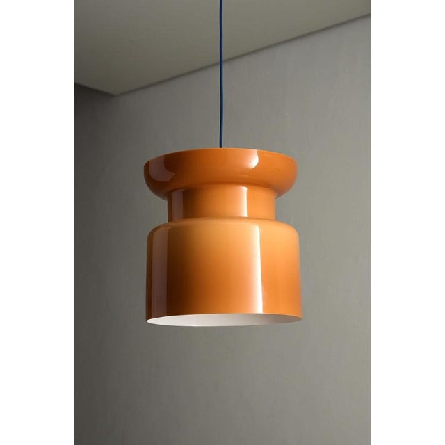 Brown Pendant in Caramel Acrylic attributed to Filippo Mariucci for Guzzini, 1960s For Sale - Image 8 of 9