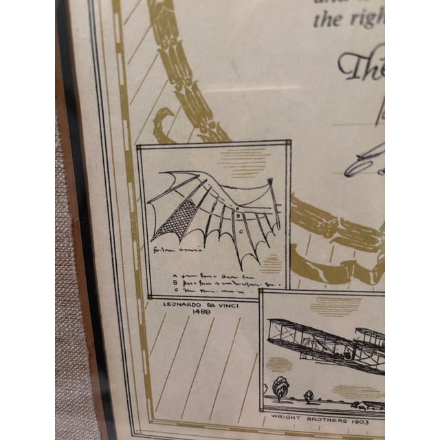 1950s Vintage “The Early Birds” Aviation Membership Certificate – Framed Early Aviation Ephemera For Sale - Image 5 of 8