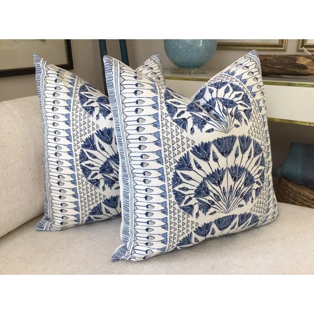 A beautiful twist on a traditional ikat from Thibaut. CAIRO from their Trade Route collection in blue and white. The...