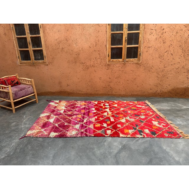 Moroccan Vintage Abstract Rug - 5'3" X 8'11" Ft For Sale - Image 10 of 11