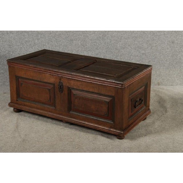 Antique Baroque Chest in Oak, 1750 For Sale - Image 4 of 18