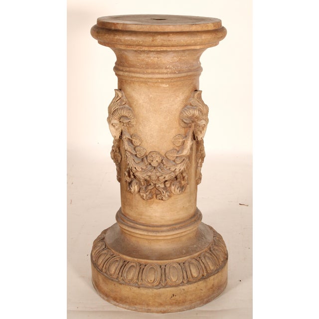 Neo Classical Style Terracotta Pedestal For Sale - Image 4 of 12