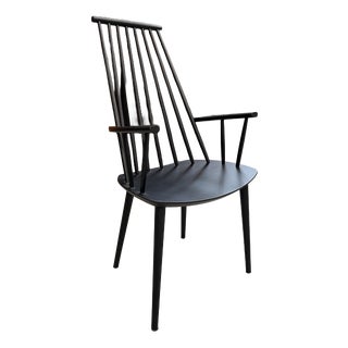 Hay Armchair in Blackened Wood, 1990s For Sale