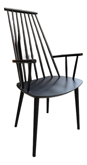 Hay Armchair in Blackened Wood, 1990s