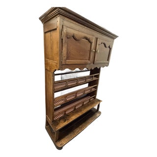 French Antique Fruitwood Dressoir, China Cabinet or Cupboard For Sale