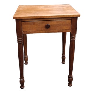 Early 20th Century American Style Mixed Fruitwood Single Drawer Work Table For Sale