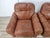 Vintage Italian Brown Leather Club Chairs, 1970s, Set of 2 For Sale - Image 6 of 17