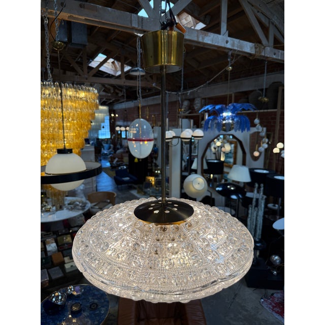 Set of Carl Fagerlund for Orrefors Pendant Light for Lyfa, Denmark, 1960s For Sale In Los Angeles - Image 6 of 12