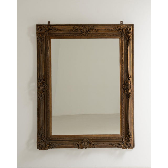 19th Century France Baroque Bronze Wood Full-length & Floor Mirrors For Sale In Greensboro - Image 6 of 8