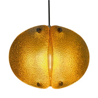 Mid-Century Glass Pendant Lamp, Germany, 1960s For Sale