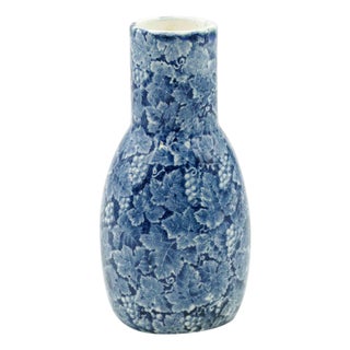 Ceramic Blue Vase by Franz Anton Mehlem, 19th Century For Sale