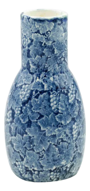 Ceramic Blue Vase by Franz Anton Mehlem, 19th Century