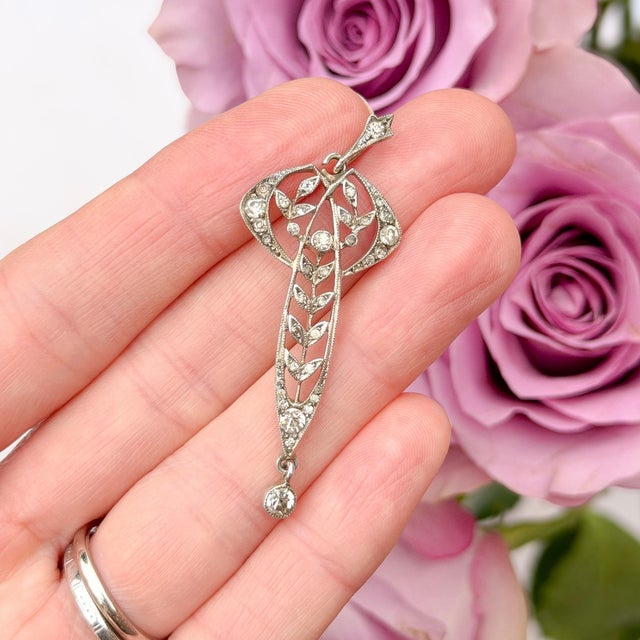 Antique Jugendstil Silver and Paste Pendant, 1900s For Sale - Image 3 of 8