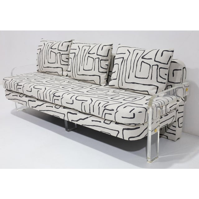 Vladimir Kagan Pair of Vladimir Kagan Sofas Newly Upholstered For Sale - Image 4 of 12