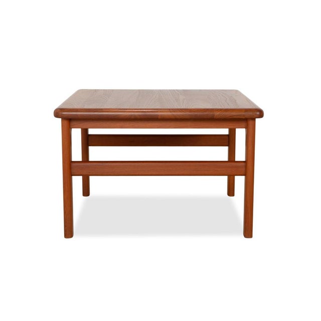 Mid-Century Wooden Coffee Table, Brown Vintage Teak For Sale - Image 9 of 12
