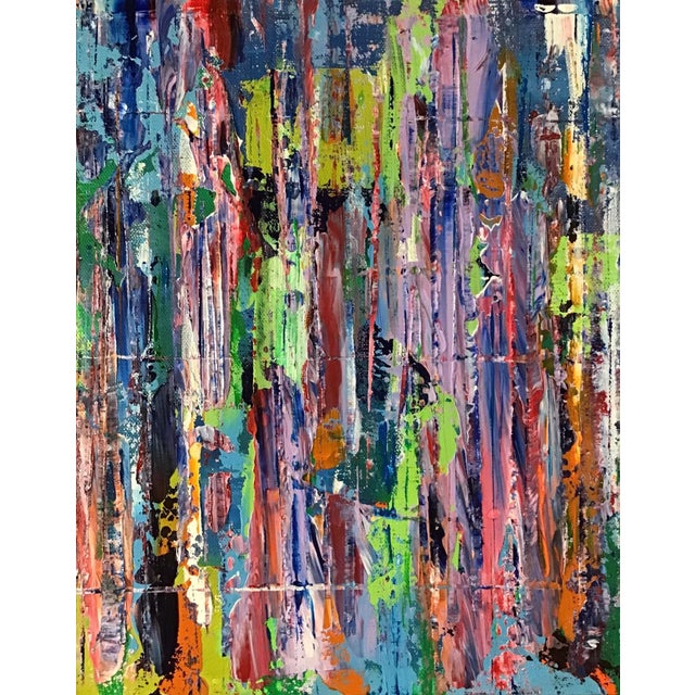 “Vertical Bliss” Original Abstract Painting on Stretched Canvas by Stephen Stilgenbauer For Sale
