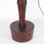 Rare wooden floor lamp depicting a coconut tree. 10 removable woven rattan fins, 2 lights in opaline glass “coconuts”....